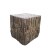 Table cube en bois flotté
