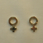 Clous d'oreilles Symboles féminins