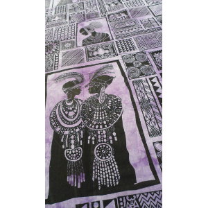 Tenture patchwork africa violette