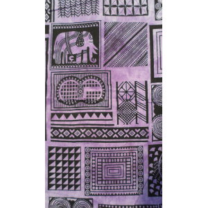 Tenture patchwork africa violette