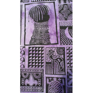 Tenture patchwork africa violette