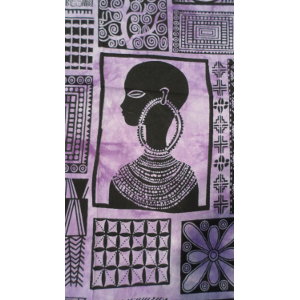 Tenture patchwork africa violette