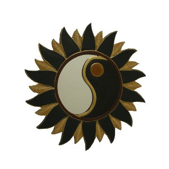 Miroir soleil yin yang