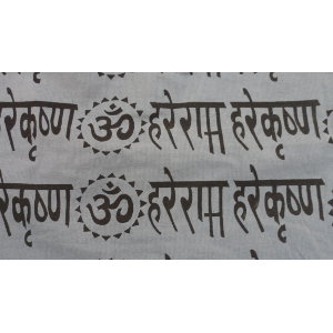 Besace Om sanskrit gris