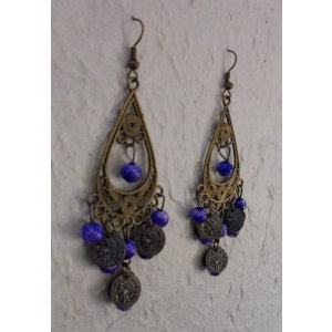 Boucles d'oreilles Marianne mauves