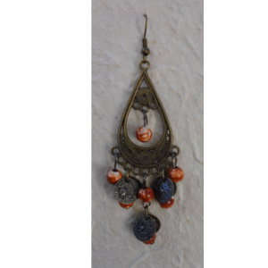 Boucles d'oreilles Marianne marron