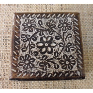 Boite fleurs bicolores