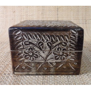 Boite fleurs bicolores