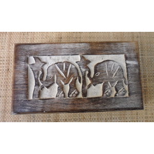 Boite éléphants bicolores