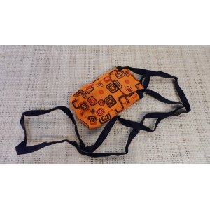 Pochette smartphone square orange