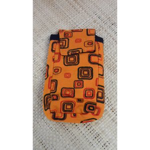Pochette portable square orange