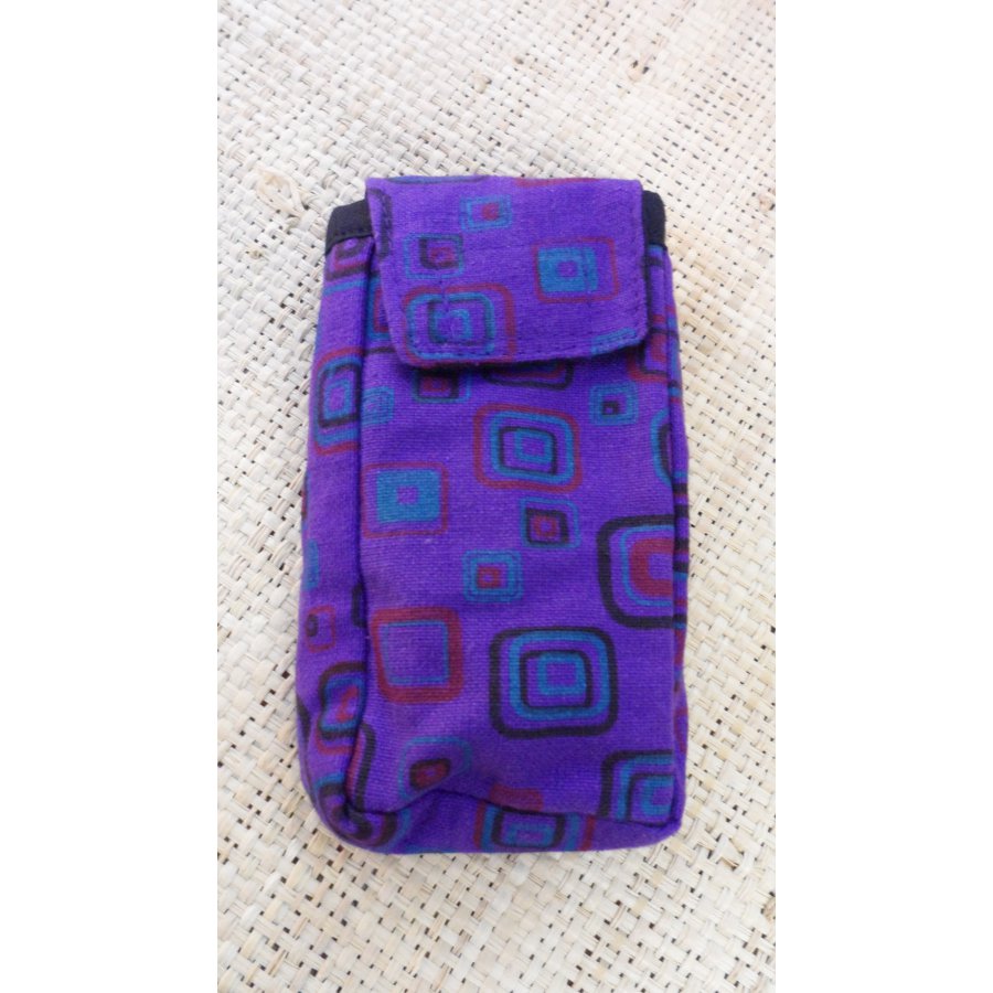 Pochette smartphone square violet