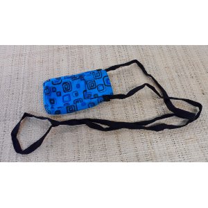 Pochette portable square bleu