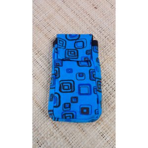 Pochette portable square bleu