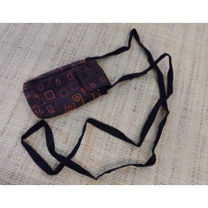 Pochette portable square marron