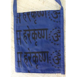Sac passeport bleu sanscrit Aum