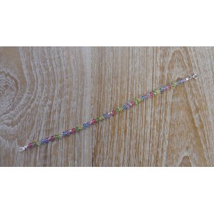 Bracelet perles cristal couleur