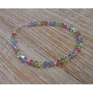 Bracelet perles cristal couleur