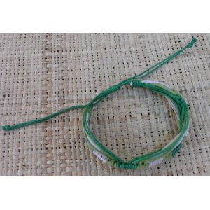 Bracelet  fantaisie vague vert