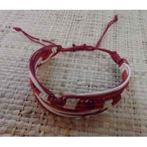 Bracelet fantaisie vague rouge