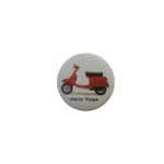 Badge Vespa rouge 1983