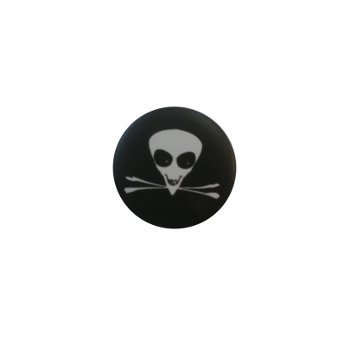 Badge Alien skull