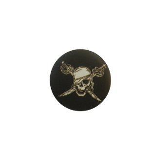 Badge skull and swords