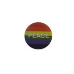 Badge petit peace arc en ciel 