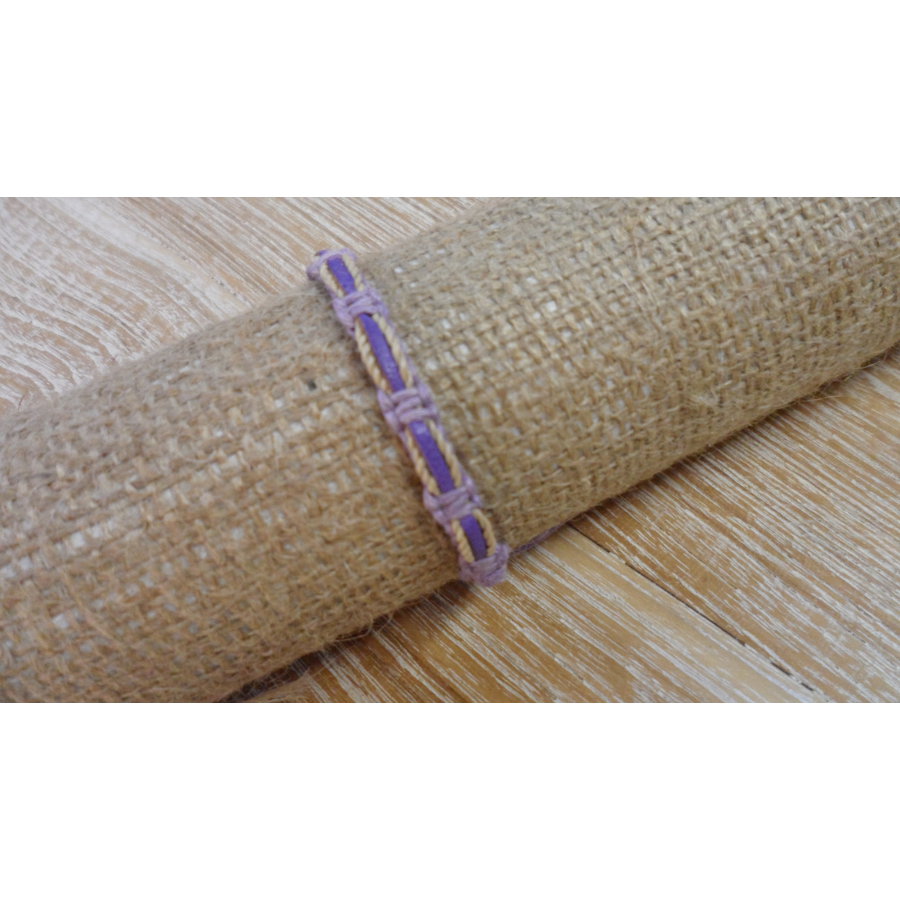 Bracelet ficelia mauve