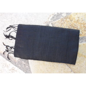 Foulard Isan soie noire