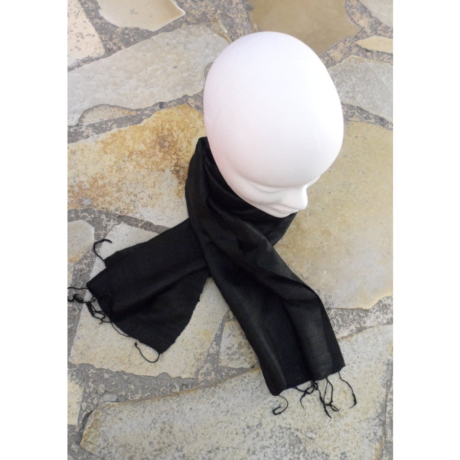 Foulard Isan soie noire