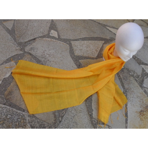 Foulard Isan soie jaune