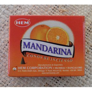 Cônes d'encens mandarine