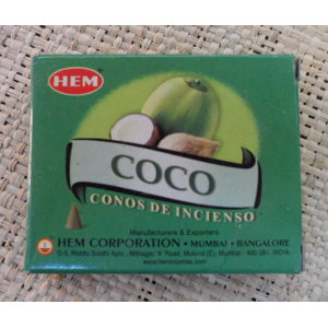 Cônes d'encens coco