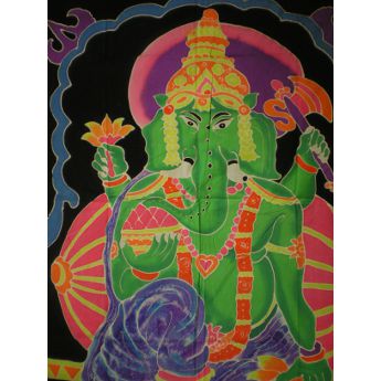Paréo fluorescent Ganesh vert
