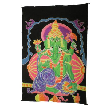 Paréo fluorescent Ganesh vert