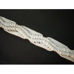 Bracelet macramé blanc