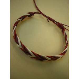 Bracelet tressé grenadine