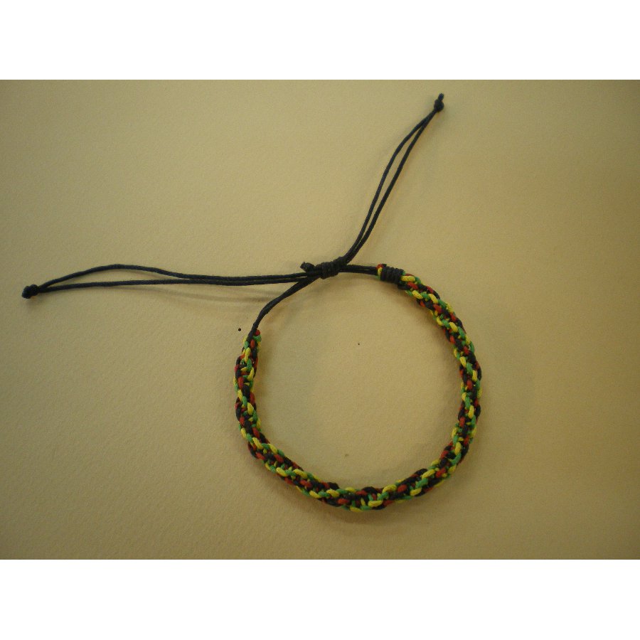 Bracelet torsadé rasta