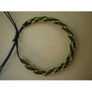 Bracelet torsadé rasta