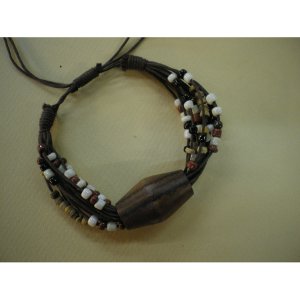 Bracelet perles et coton 