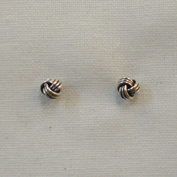 Clous d'oreilles petite boule de nœud 