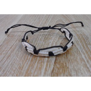 Bracelet Ati noir et blanc