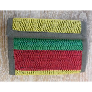 Portefeuille weaving rasta