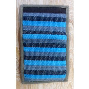 Portefeuille weaving bleu clair