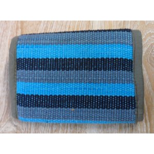 Portefeuille weaving bleu clair