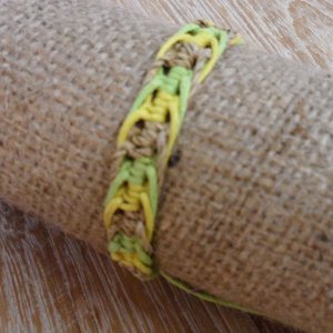 Bracelet sisalia jaune