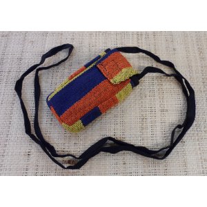 Pochette portable weaving rayé color