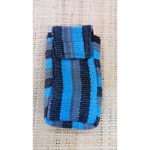 Pochette portable weaving bleu clair