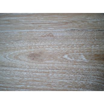 Table basse vitrée et cérusée